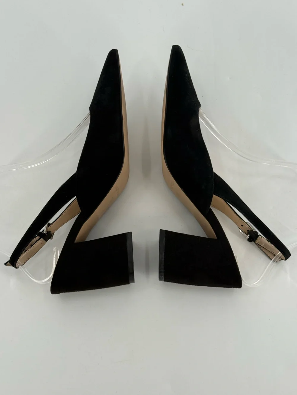 Marc Fisher Majer Pointy Toe Slingback Block Heel Pumps 7.5 - Picture 6 of 9